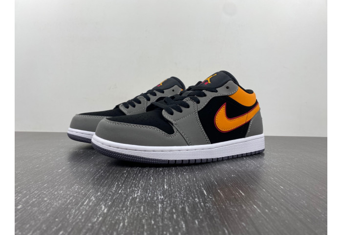 Air Jordan 1 Low Light Graphite Vivid Orange FN7308-008