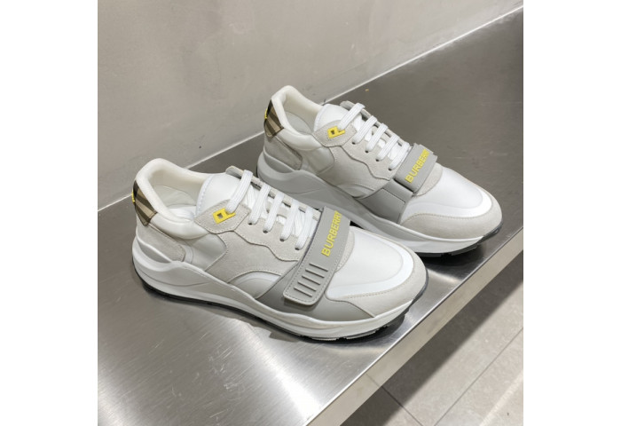 Bur*berry Vintage Check, Leather and Mesh Sneakers