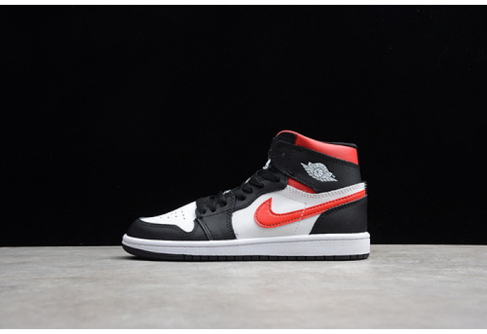 AIR JORDAN 1 BLACK WHITE GYM RED KID-555088-061