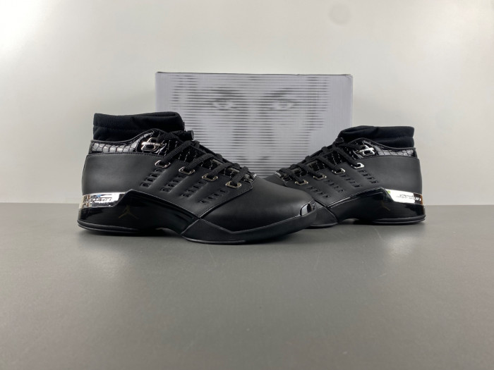 air jordan 17 low black Ch*0me fj0395-100