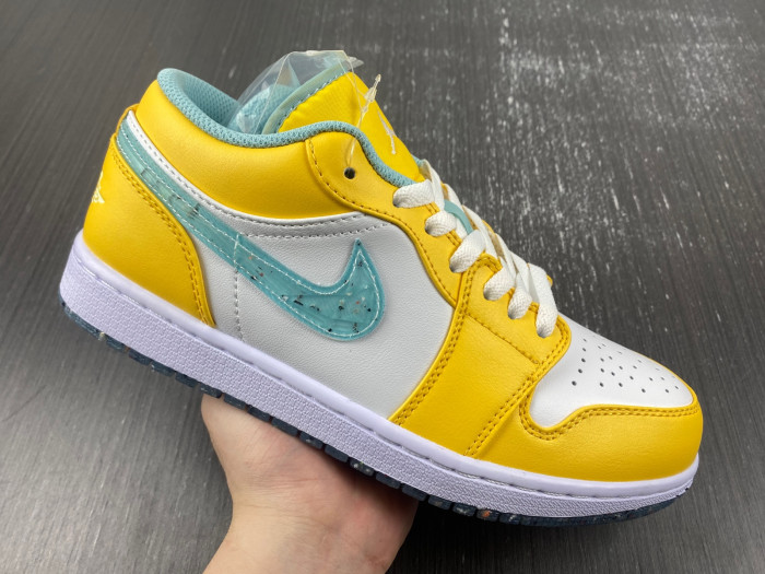 air jordan 1 low yellow white grind dx4375-800