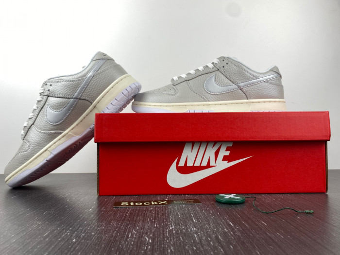 nike dunk low metallic silver - dx3197-095