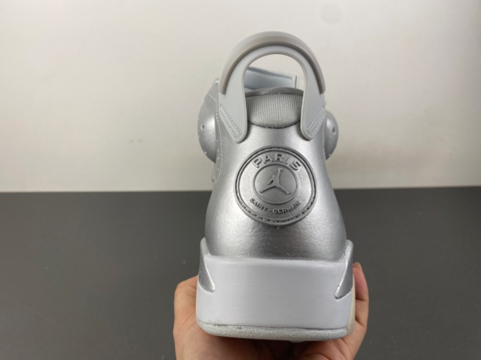 Air Jordan 6 Retro PSG Paris Saint-Germain Silver IQ5135-001