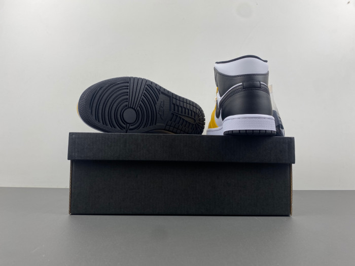 air jordan 1 mid "yellow ochre/black" dq8426-701