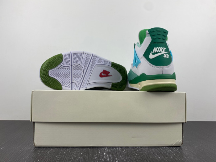 nike sb x air jordan 4 "bulbasaur" custom