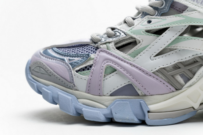 belanciaga Track 2 Sneaker White Light Blue 568615 W2GN3 9045