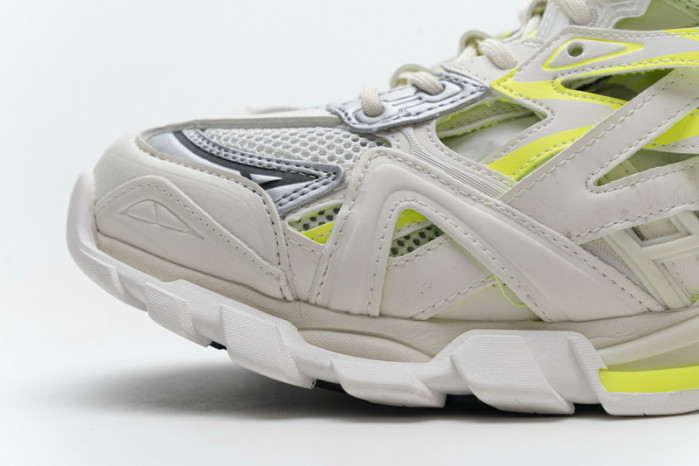 blenciaga Track 2 Sneaker White Fluo Yellow 568515 W2ON3 9073 B