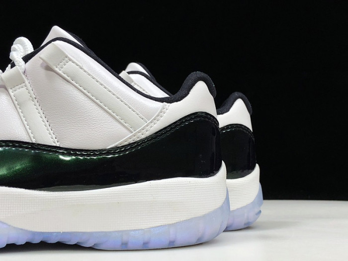 air jordan 11 retro low "emerald, easter" 528895-145