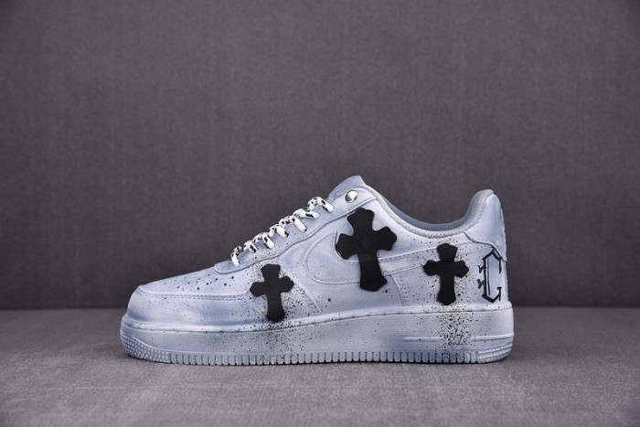Ch*0me He**ts x nike air force 1 low 07 blue/black/white cw2288-111