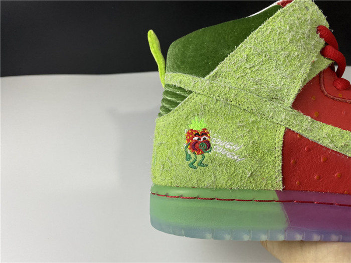 nike sb dunk high strawberry cough - cw7093-600