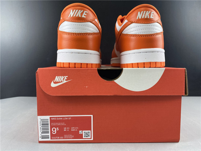 nike dunk low sp syracuse (2020) - cu1726-101