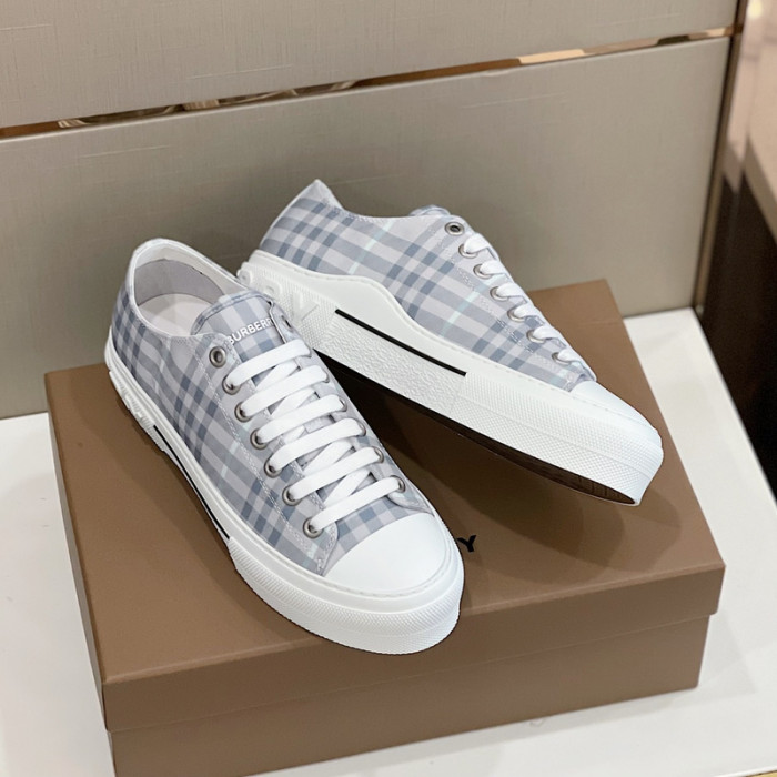 B**rry vintage check cotton sneakers