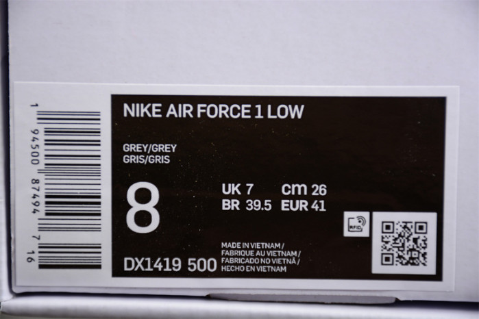OFF-White x Air Force 1 Low “Ghost Grey” DX1419-500