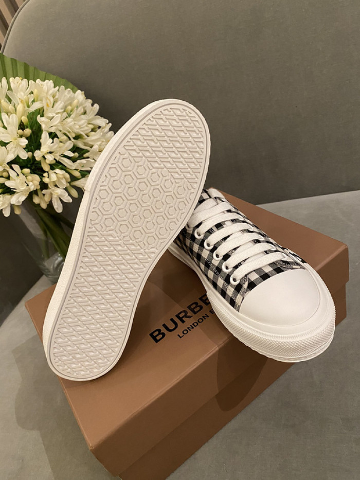 B**rry vintage check cotton sneakers