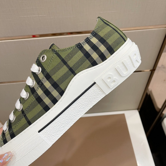 B**rry vintage check cotton sneakers