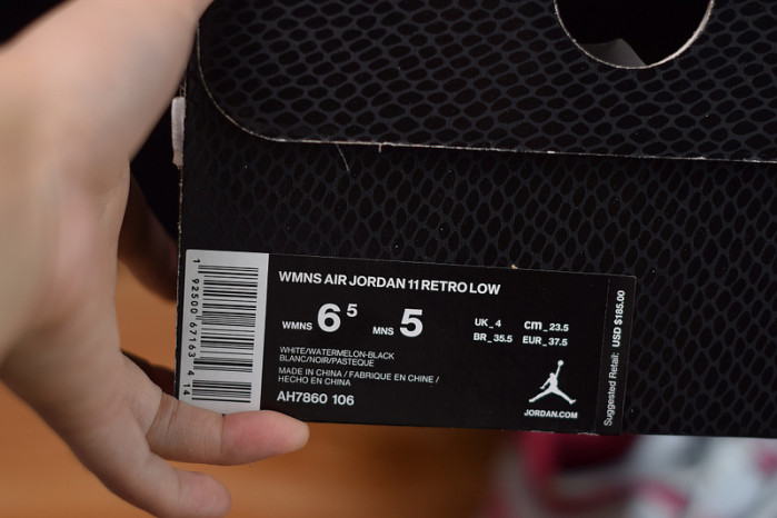 air jordan 11 low white pink snakeskin ah7860-106