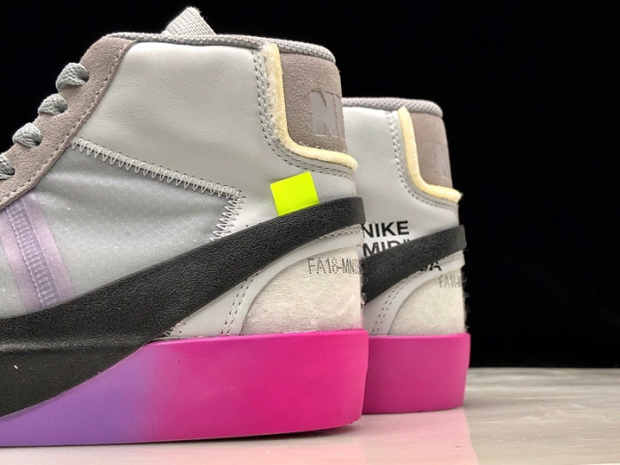 nike blazer mid ow wolf grey serena "queen" aa3832-002