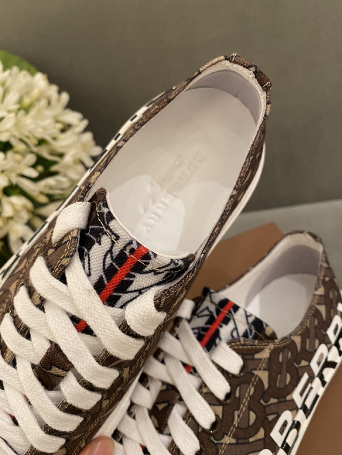 B**rry vintage check cotton sneakers