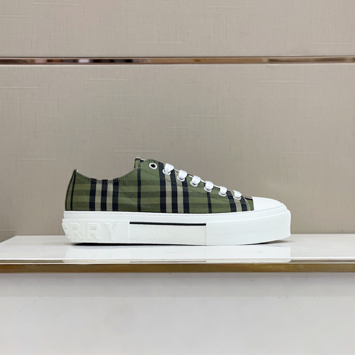 B**rry vintage check cotton sneakers