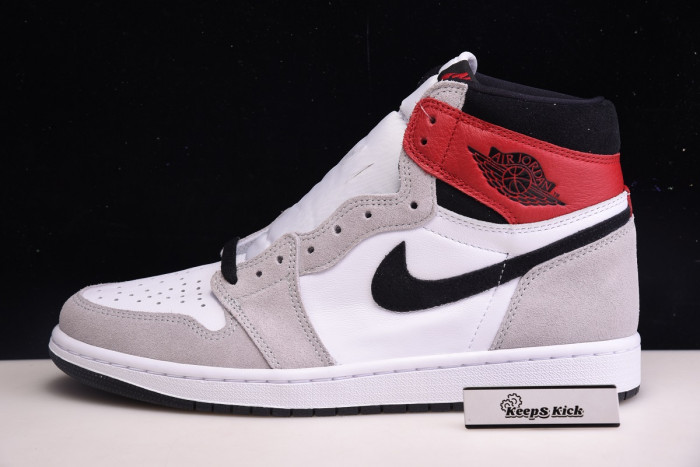 air jordan 1 retro high og ''white/black-light smoke grey'' 555088-126
