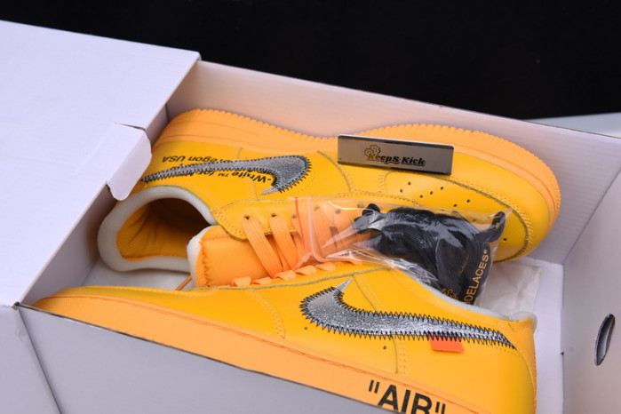 off-white nike air force 1 yellow university gold dd1876-700