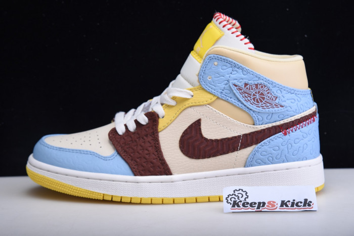 Ma*s*n chateau x air jordan 1 mid fearless multi - cu2803-200