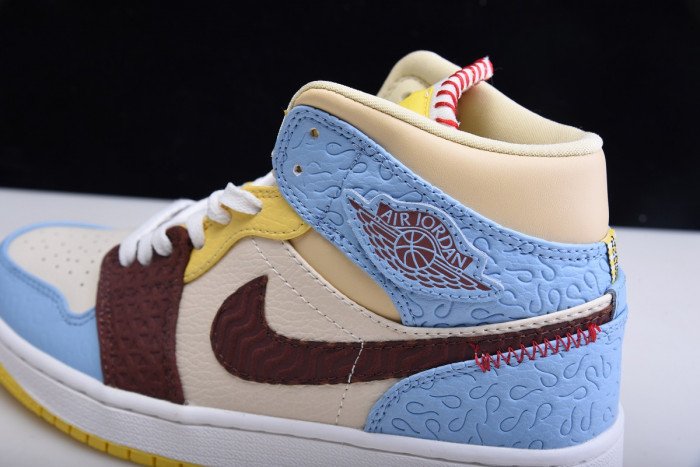 Ma*s*n chateau x air jordan 1 mid fearless multi - cu2803-200