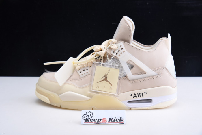 off white air jordan 4 sail cv9388-100