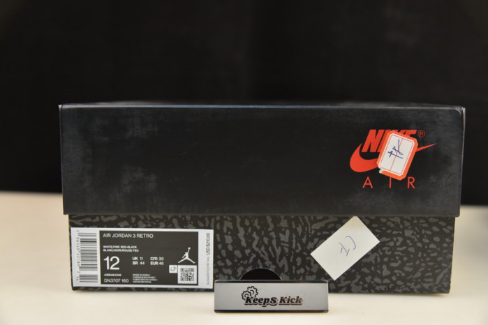 air jordan 3 og fire red 2022 dn3707-160