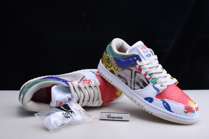 nike dunk low city market da6125-900