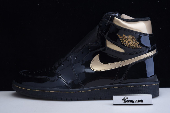 air jordan 1 retro high og black/metallic gold 555088-032