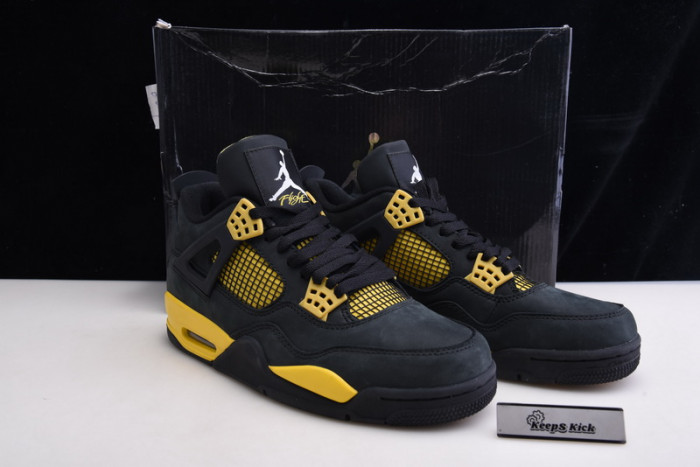 air jordan 4 retro thunder 308497-008 （box updated)