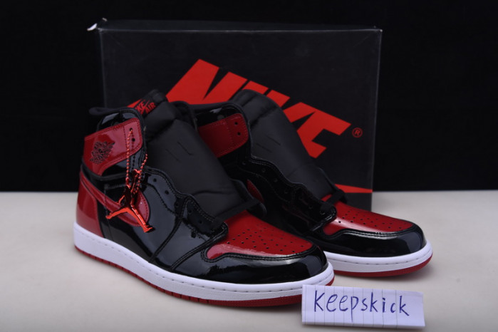 air jordan 1 bred patent leather 555088-063