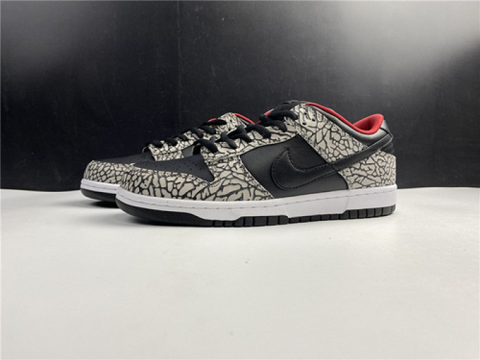 S*pre* x nike sb dunk low pro ''black cement'' 304292-131